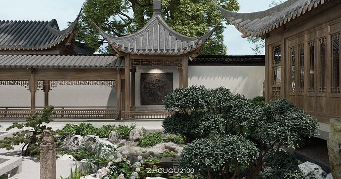 苏式古典庭院 - 作品画廊 - D5论坛